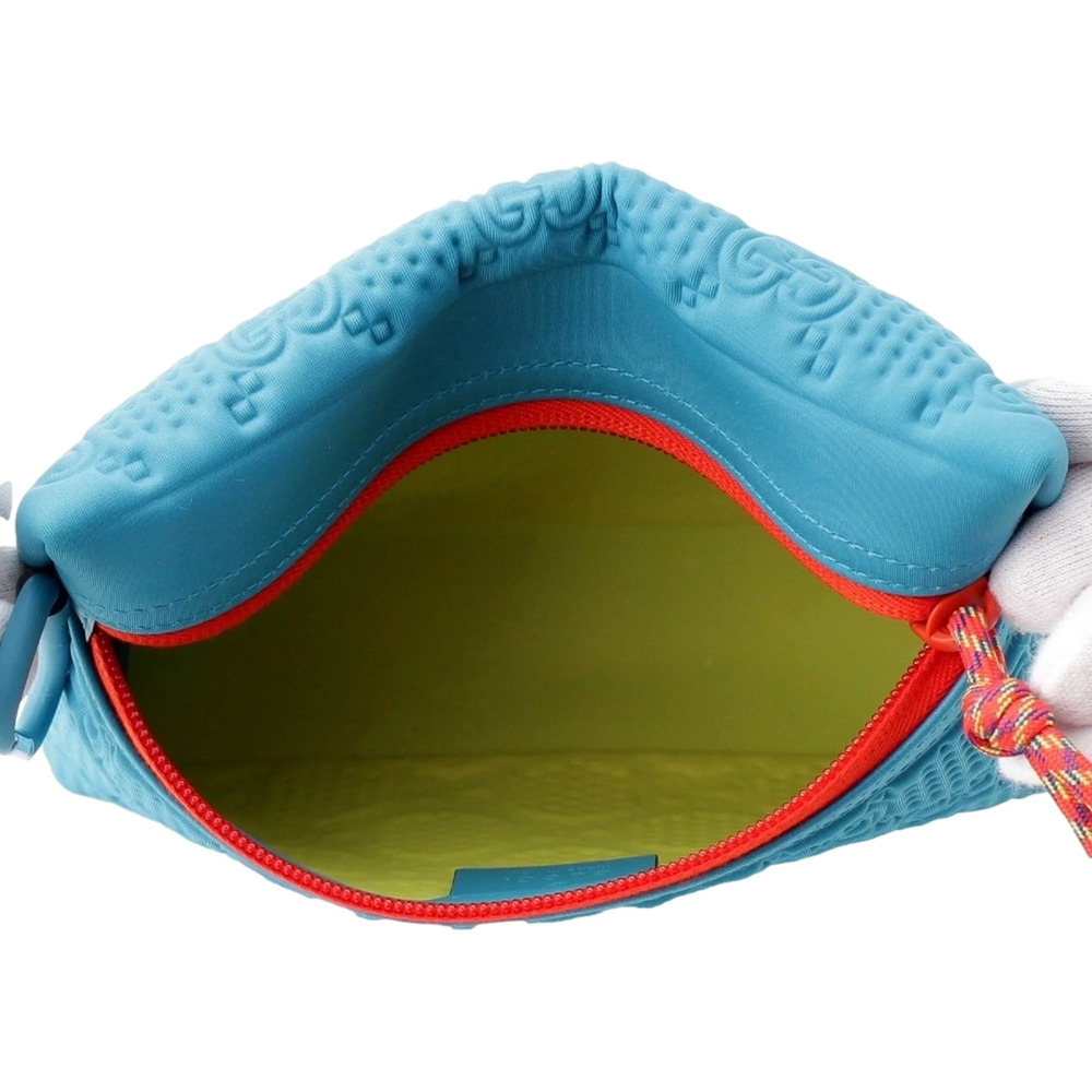 Gucci GG Scuba Neon Blue Small Clutch Pouch